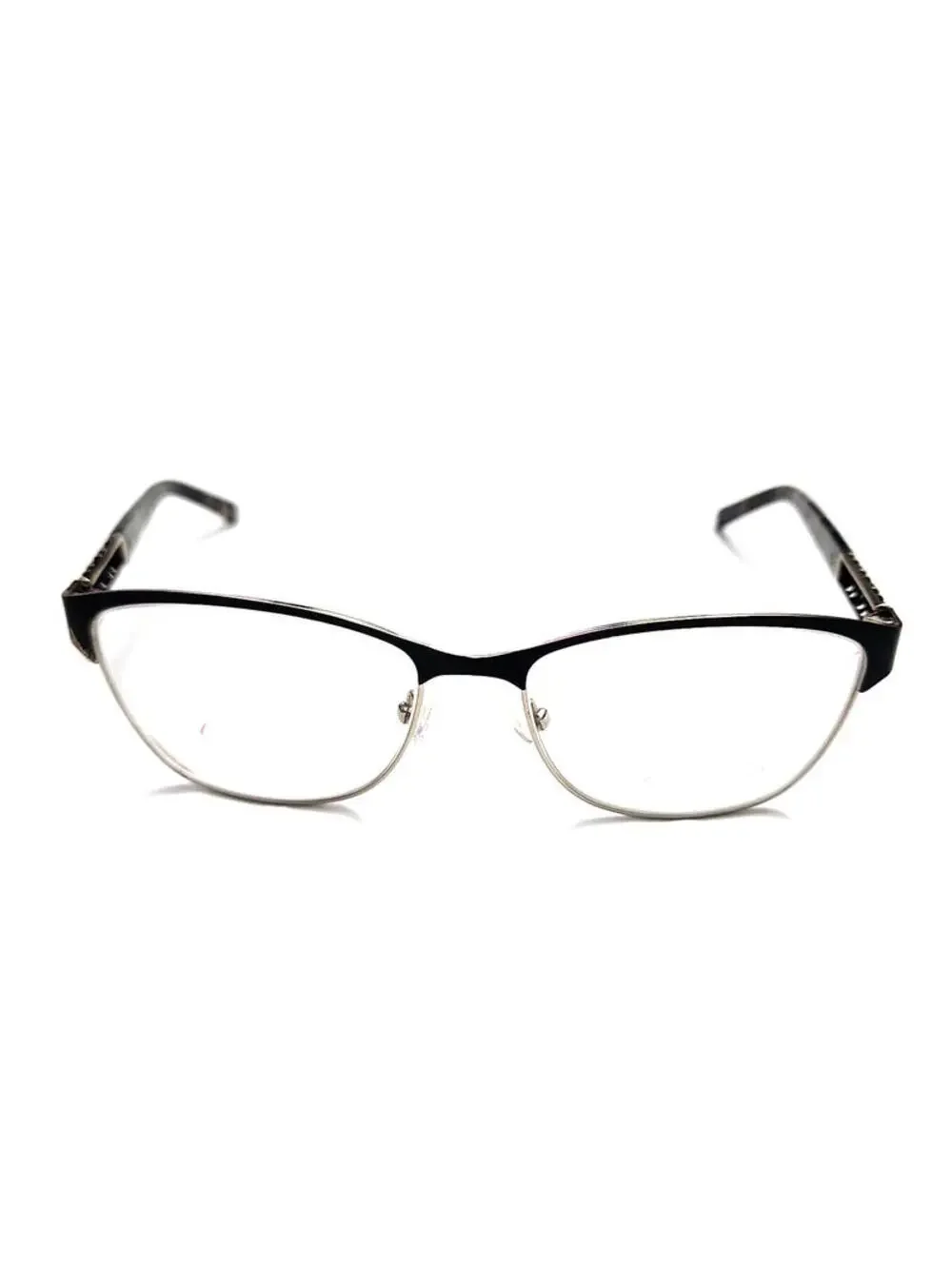 Oscar De La Renta OSL467 001 Black Metal Silver Eyeglasses 53-16 135